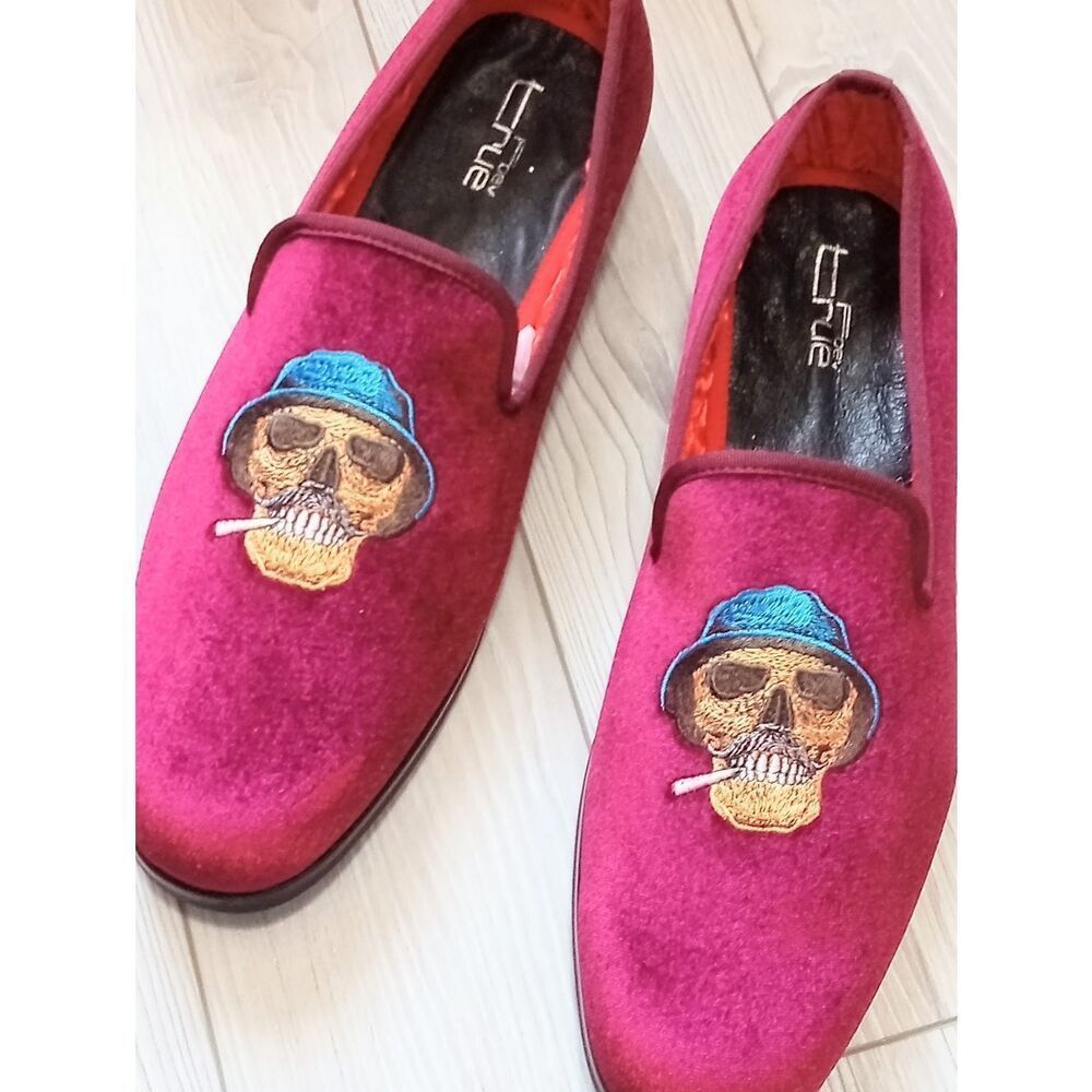 (R-4663) FOEVTRUE Mens Dress Loafers Velvet Wedding Party Prom Shoes Sz 47 (14)